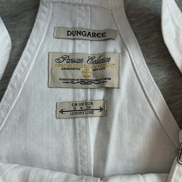 Parisian Collection Luxury Line Dungaree Short Overalls - Picture 4 of 6